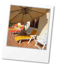 Sunbathing in privacy at Sicilian Villa